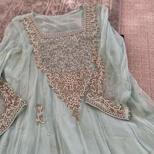 Pistachio Shalwar kameez formal medium